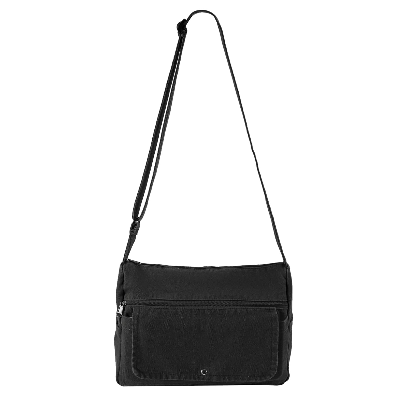 Canvas Messenger Bag for Men Vintage Satchel Crossbody Bag with Multiple Pockets Messenger Bags with Large Capacity