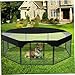 Dog Playpen Cover Octagonal Dog Pen Cover Sun Proof Top Crate Breathable Playpen Fits All 24
