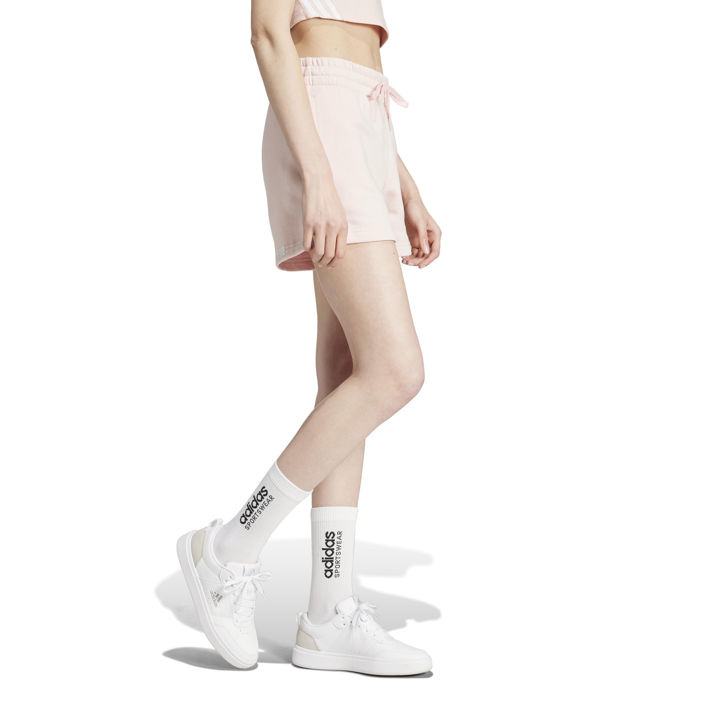 adidas Essentials Small Logo Fleece Shorts - Krótkie spodenki Kobiety