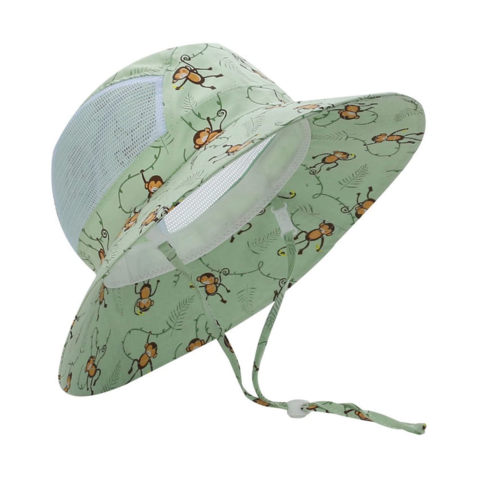 Kinder-Sommerhut, Kinder-Sonnenhüte, UV-Schutz-Mesh, Jungen- und Mädchen-Sonnenhüte, Sommer-dünne Baby-Sonnenhüte, Strände (Weiß S 2 4Y)