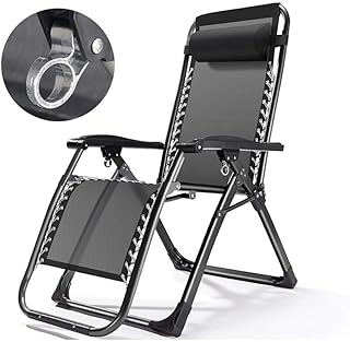 woyaochudan Sillas de jardín con tumbonas, Silla Plegable de Gravedad Cero, Asiento de Cama, Patio, jardín, reclinable Junto a la Piscina, Puede soportar 200 kg/tamaño: 180 * 72 * 40 cm
