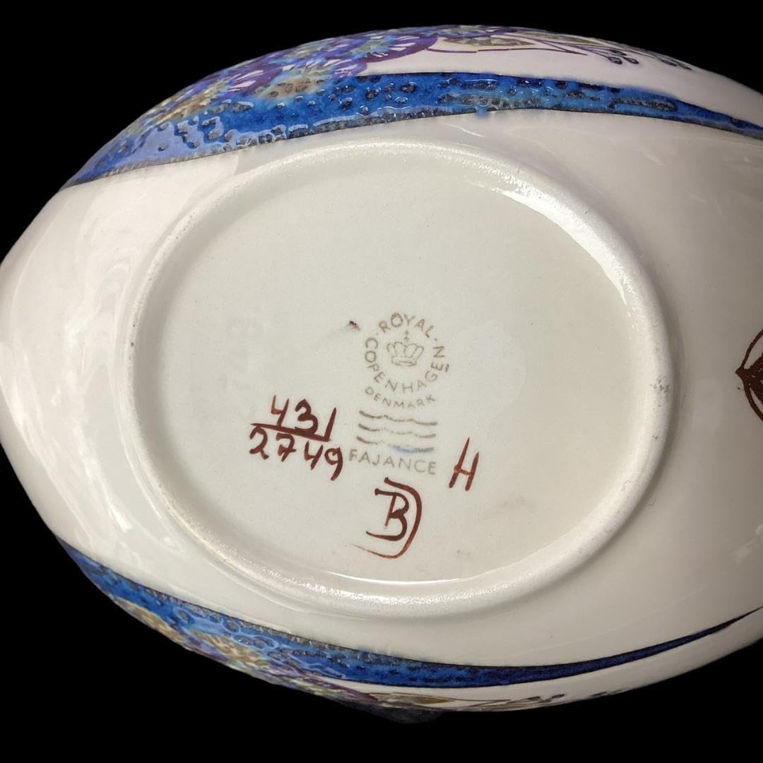 ★希少ロイヤルコペンハーゲン テネラシリーズ 鳥の器 孔雀 クジャク 小物入れ ROYAL COPENHAGEN - ☆希少ロイヤルコペンハーゲン テネラ