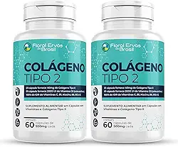 Colágeno Tipo 2 I I 2x 60 Cápsulas + Vitaminas Máx. 1 Ao Dia