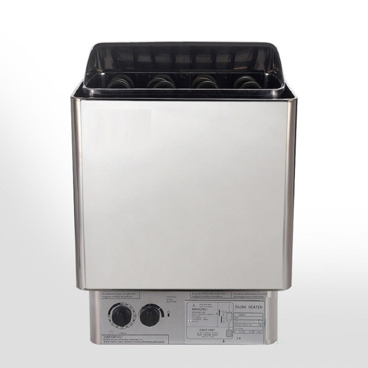 Calentador eléctrico de Acero Inoxidable Calentadores de Sauna para el hogar Estufa de Sauna para baño de Vapor seco, Calentadores de Sauna eléctricos con Controlador Interno 9.0KW/220V