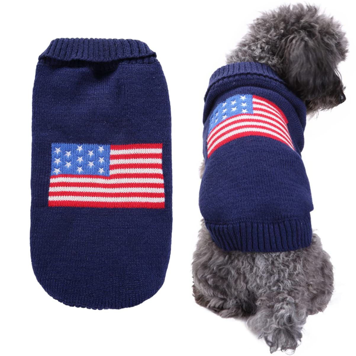 FRCOLOR 3 Pièces Pull Teckel Pull Moyen pour Chien à Col Roulé pour Chien Chandails De pour Grands s De Noël pour Automne Tenues Vêtements Animaux