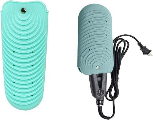 2 bolsas de silicona resistentes al calor para herramientas de peinado del cabello, rizadores y planchas planas, cubierta de viaje antideslizante,