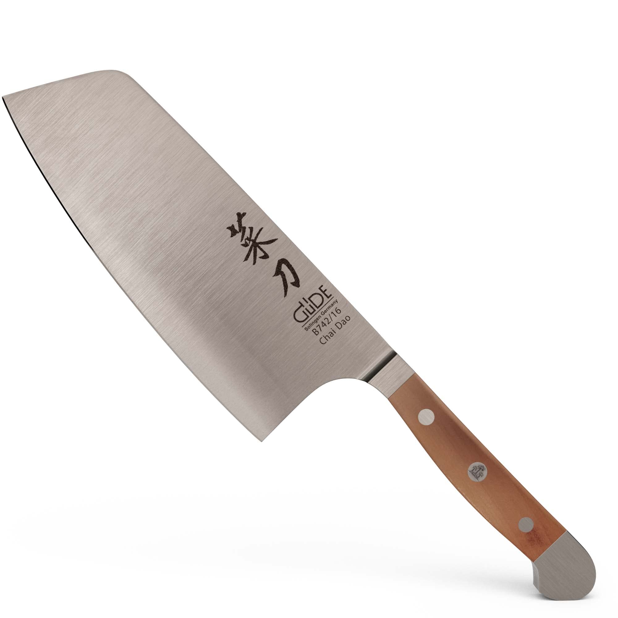 G de Alpha Pear Series Hand Forged Sharpened Chai Dao Chinese Chefs Knife 6 1 2-in - Ice