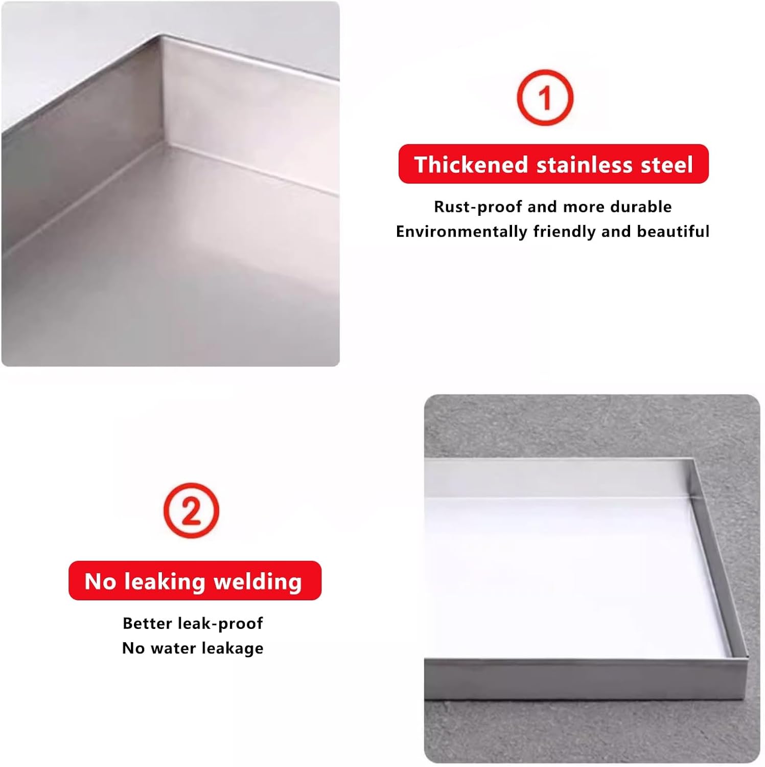 Efficient Air Conditioner Drip Pan - 36x32in Water Catcher Tray for Indoor/Outdoor Units, Protect Floors from Leaks & Splashes, Durable Water Collection Accessory
