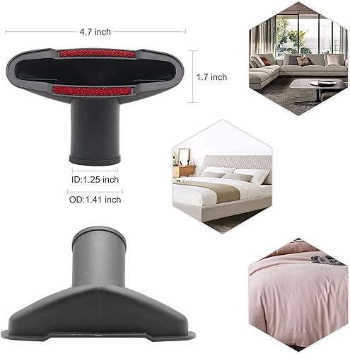 Miniatura 6 de Accesorios de vacío, kit de herramientas de limpieza al vacío de 1 14 pulgadas para accesorios de aspiradora de tienda con varitas de extensión de