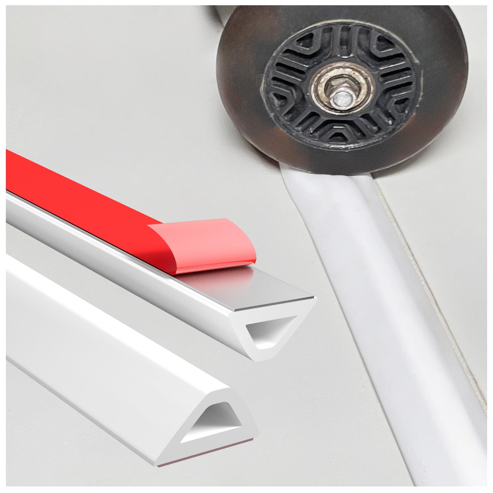 Shower Threshold Water Dam Barrier – 67in Self-Adhesive, Waterproof, Flexible Silicone, Customizable, Easy Install, Prevents Water Leakage & Slipping,