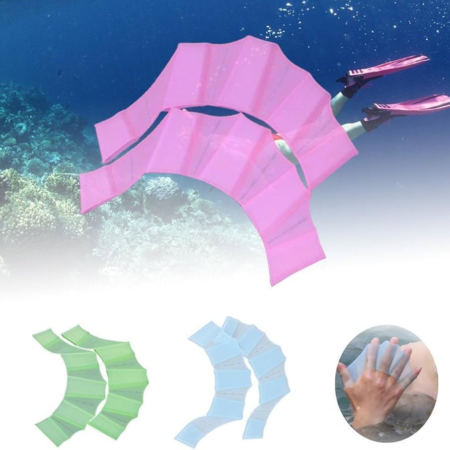 Swim Gloves Aquatic Fitness Water Resistance For Women Adults Webbed Gloves Swim Surf Swimming Sport Silicone Training Paddle Swim Hand Paddles For Lap Swimming