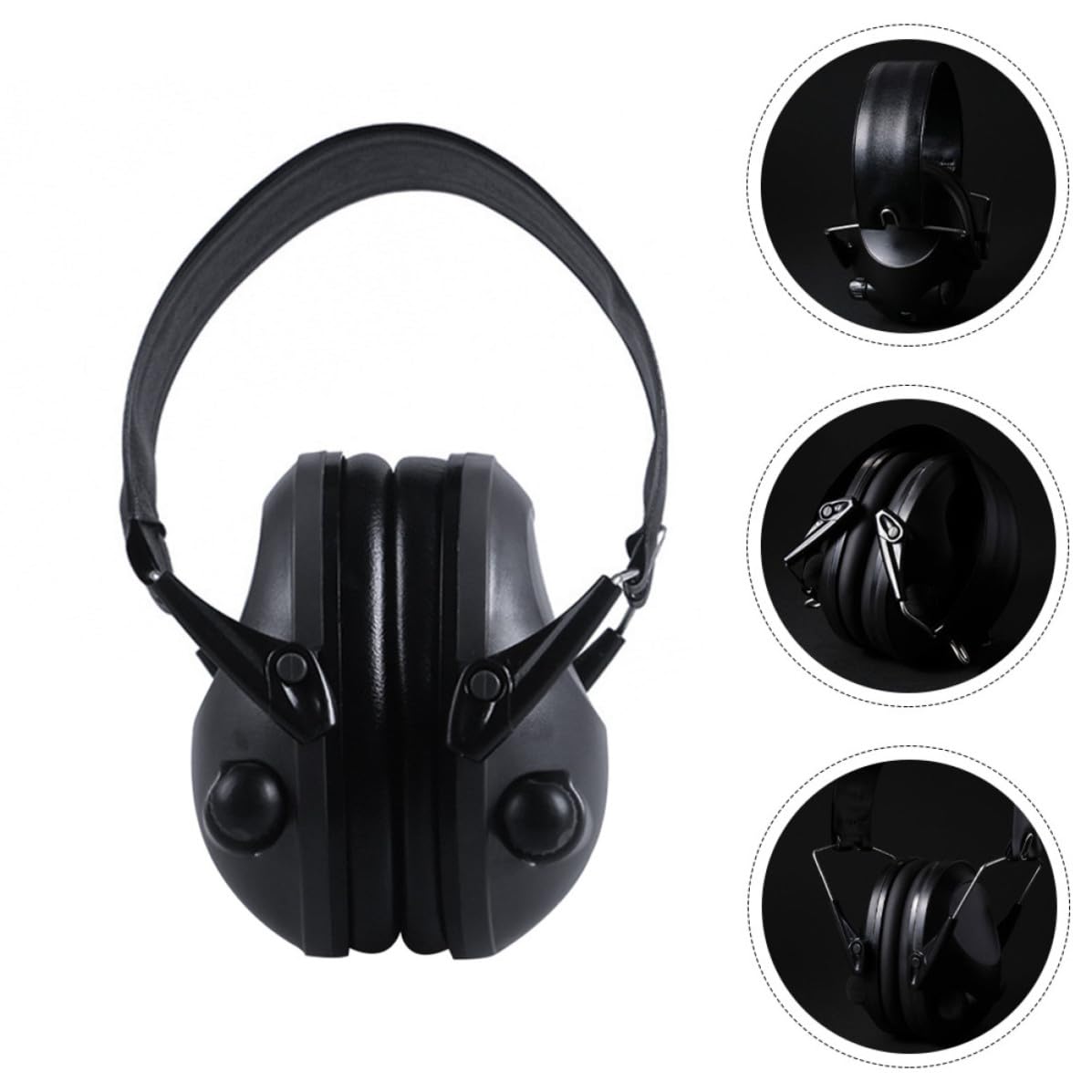 Protección Auditiva Electrónica Auriculares para Reducción de Ruido y Orejeras Diadema Ajustable y Almohadillas de Espuma para Ambientes Ruidosos