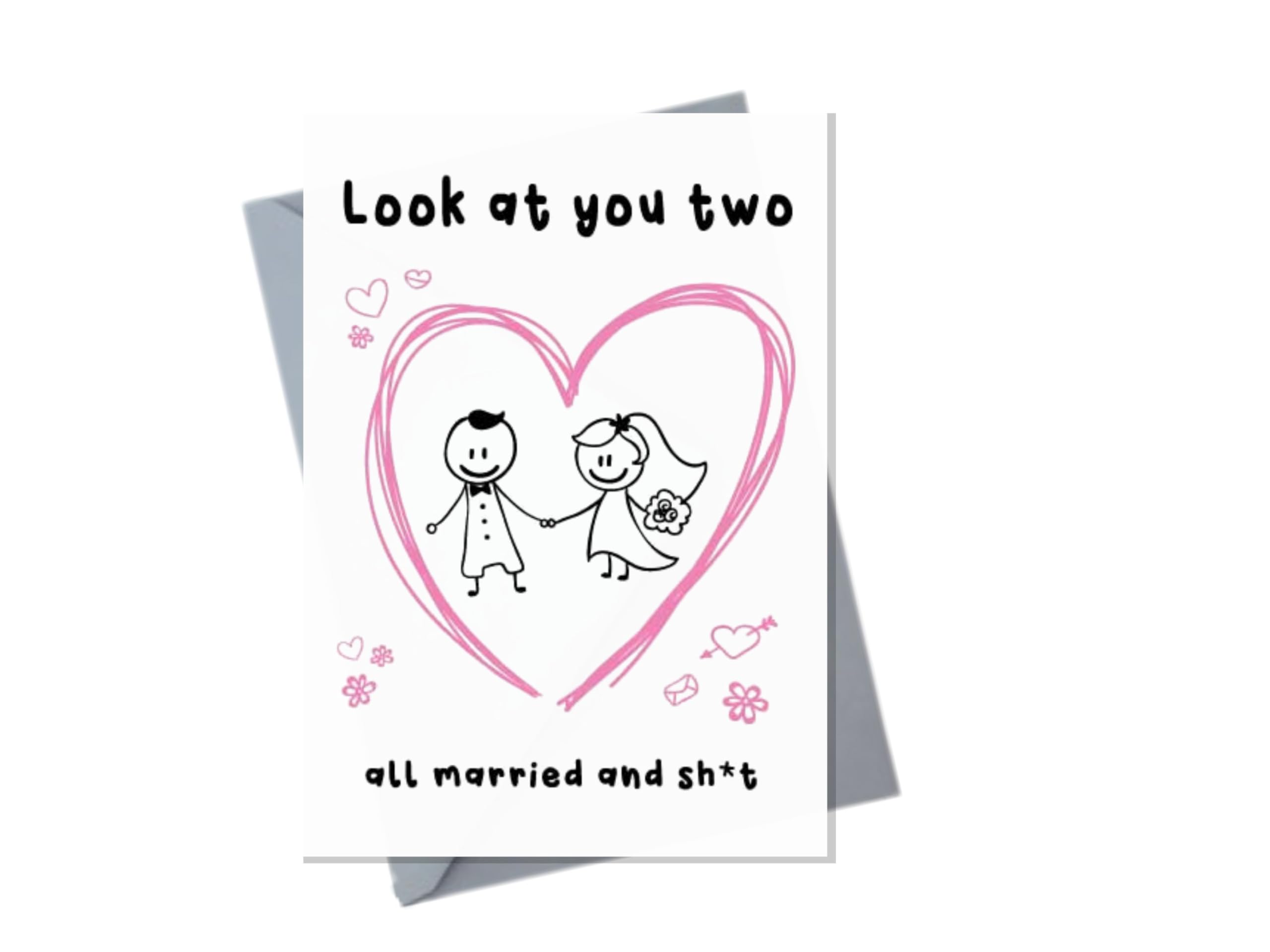 Funny Wedding Card For Couple Cheeky Marriage Congratulations Card Newlywed Humour Greeting