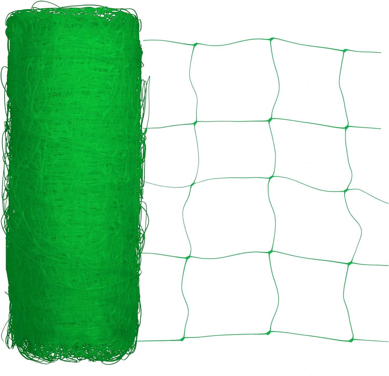 Toolazy Professional Green Trellis Netting Roll - 6.5ft x 3280 ft Heavy-Duty Garden Netting for Climbing Plants,Garden Melons Vegetables, Grape Racks, Hydroponic