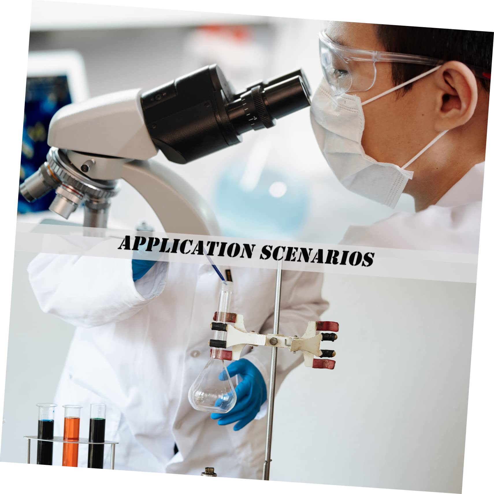 Cabilock 5 Set Spatole Professionali Inossidabile Per Spreading Cellule Da Laboratorio Per Applicazioni Scientifiche E Biologiche Con Punta Per Distribuzione Uniforme Della 4 Pezzi*5
