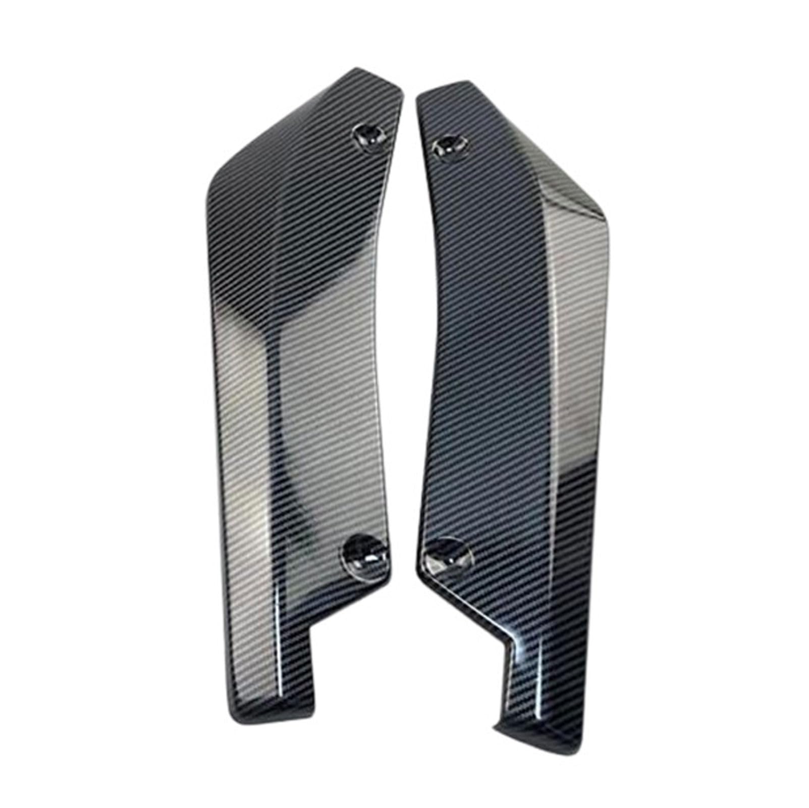 Generico 2Pcs Wrap Angle Spoiler for MG HS MG3 MG3 SW MG5 MG6 MG7 MG Navigators ZS MG GS HS, Rear Corner Llip Diffuser Spoiler Side Bumper Protector Anti-crash, Car Accessories,Carbon Fiber Black