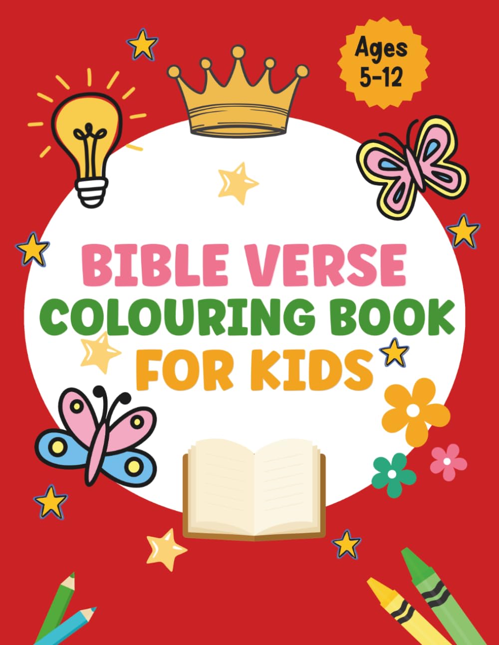 Bible Verse Coloring Book for Kids: Color 40 pages of simple and easy inspirational Bible verses