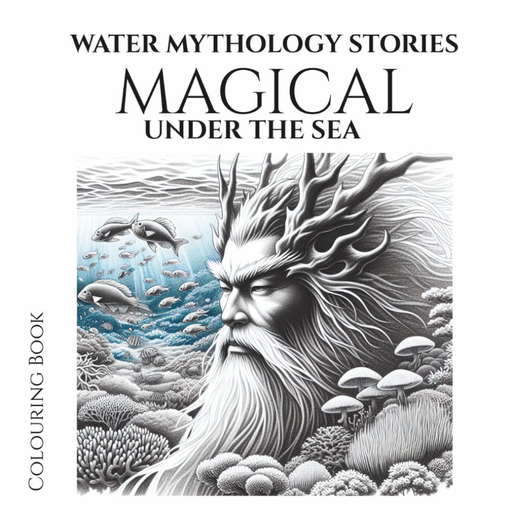 Water Mythology Stories – Magical Under the Sea: ): A colouring book of enchanted sea myths and ocean wisdom