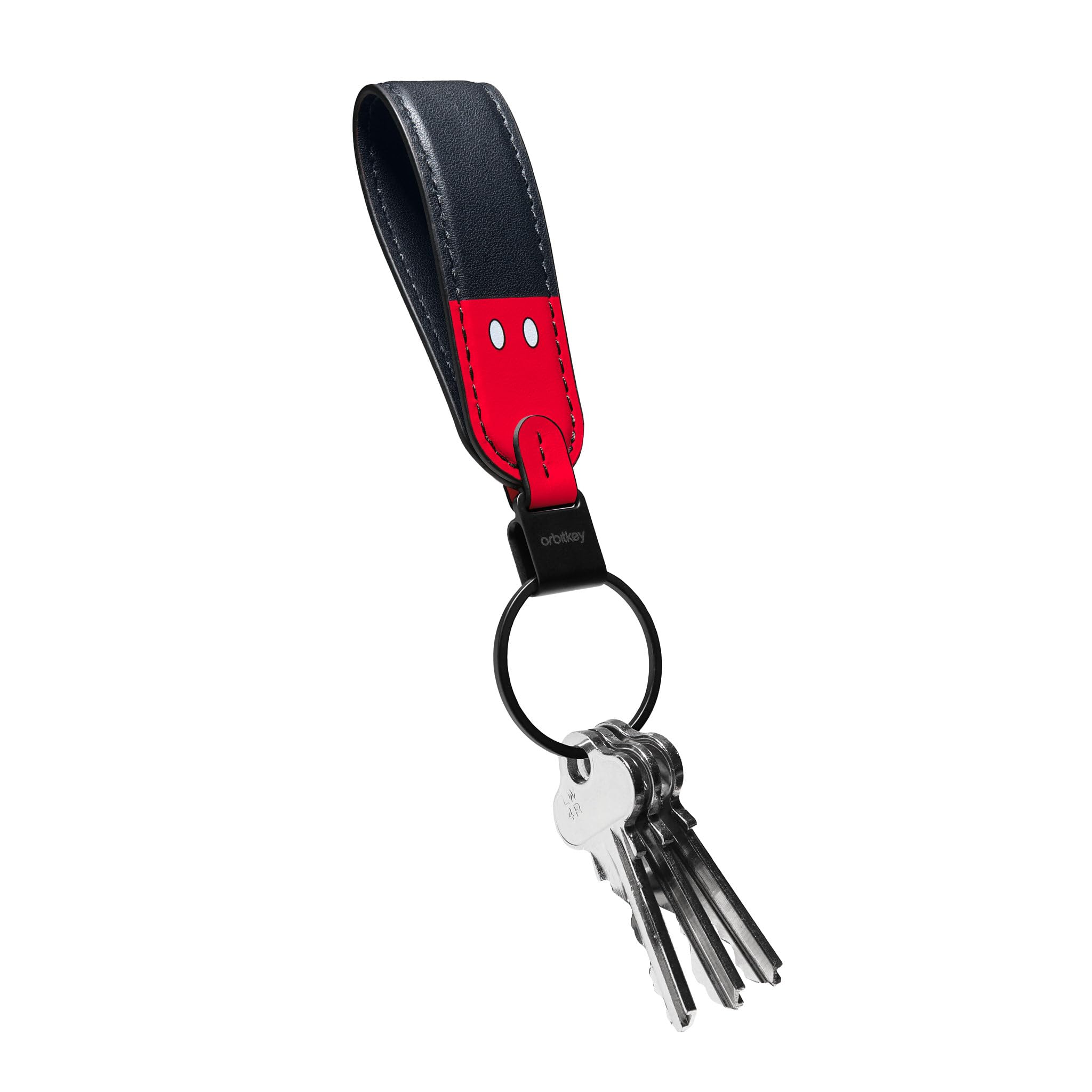Orbitkey Unisex Mickey Mouse Disney Loop Keychain, One Size