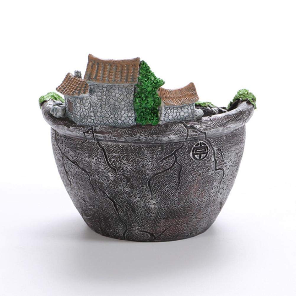Pot de Fleurs Succulentes, Jardinière de Jardin Suspendue Faite à la Main, 3 Pots pour Petites Plantes ou Fleurs, Décoration Créative de Bureau, de Balcon, de Jardin (Argent)