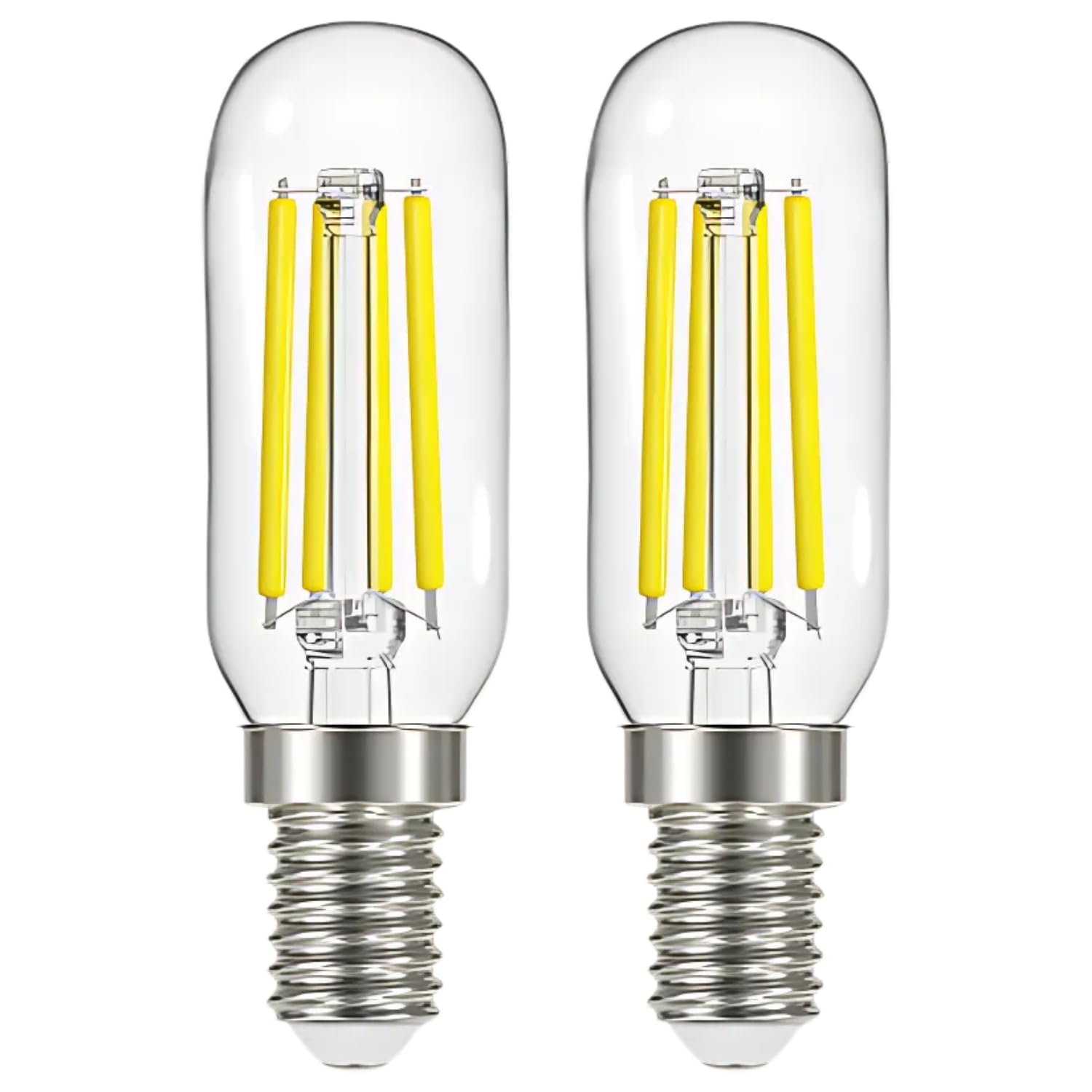 4W LED Cooker Hood Light Bulbs Replacement E14 Warm White 3000K 35W Equivalent 400 Lumens Screw Type Filament Bulb SES LED Appliance Lamp (2-Pack, Non-dimmable)