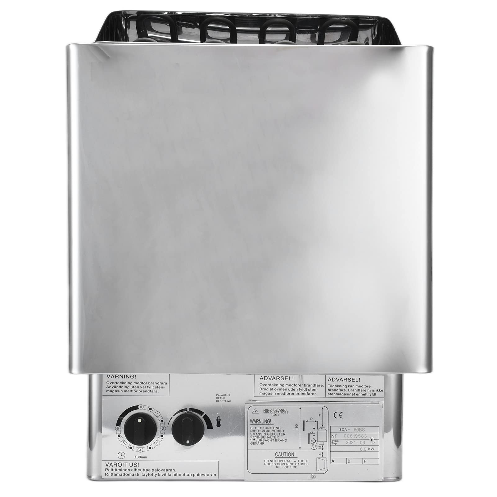 Acciaio Inossidabile Sauna Heater 6KW per Steam Room