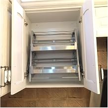Pull-Out Kabine D zenleyici, Y ksek Kabine A k Kap  Baharat Sepeti, Pull-Down Duvar Raflar , Ev Bar Cafe i in Yer Tasarrufu 700mm