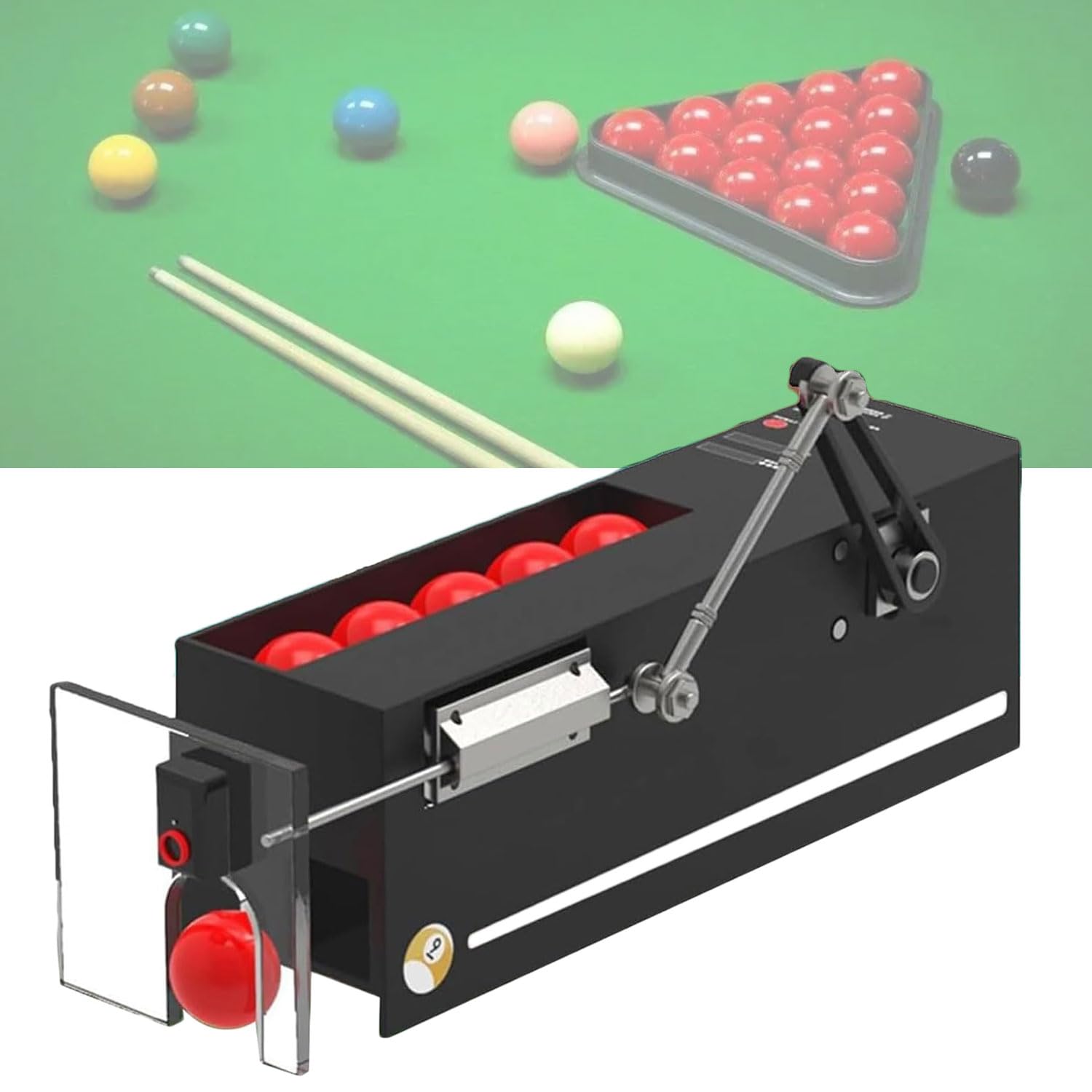 JOSBY Macchina per esercitarsi con Palle da Biliardo 600 Pezzi/Ora, Dispenser per sparatutto a 5 Punti, Macchina Automatica per Allenamento con Palle da Biliardo, per la casa