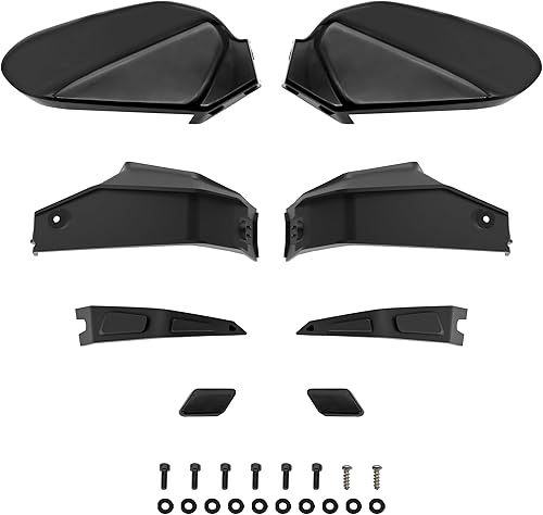 Miniatura 7 de LDETXY Deflectores de viento para Can Am Ryker, protectores de manos de plástico negro, deflectores de aire para Can-Am Ryker 600 900 Sport & Rally