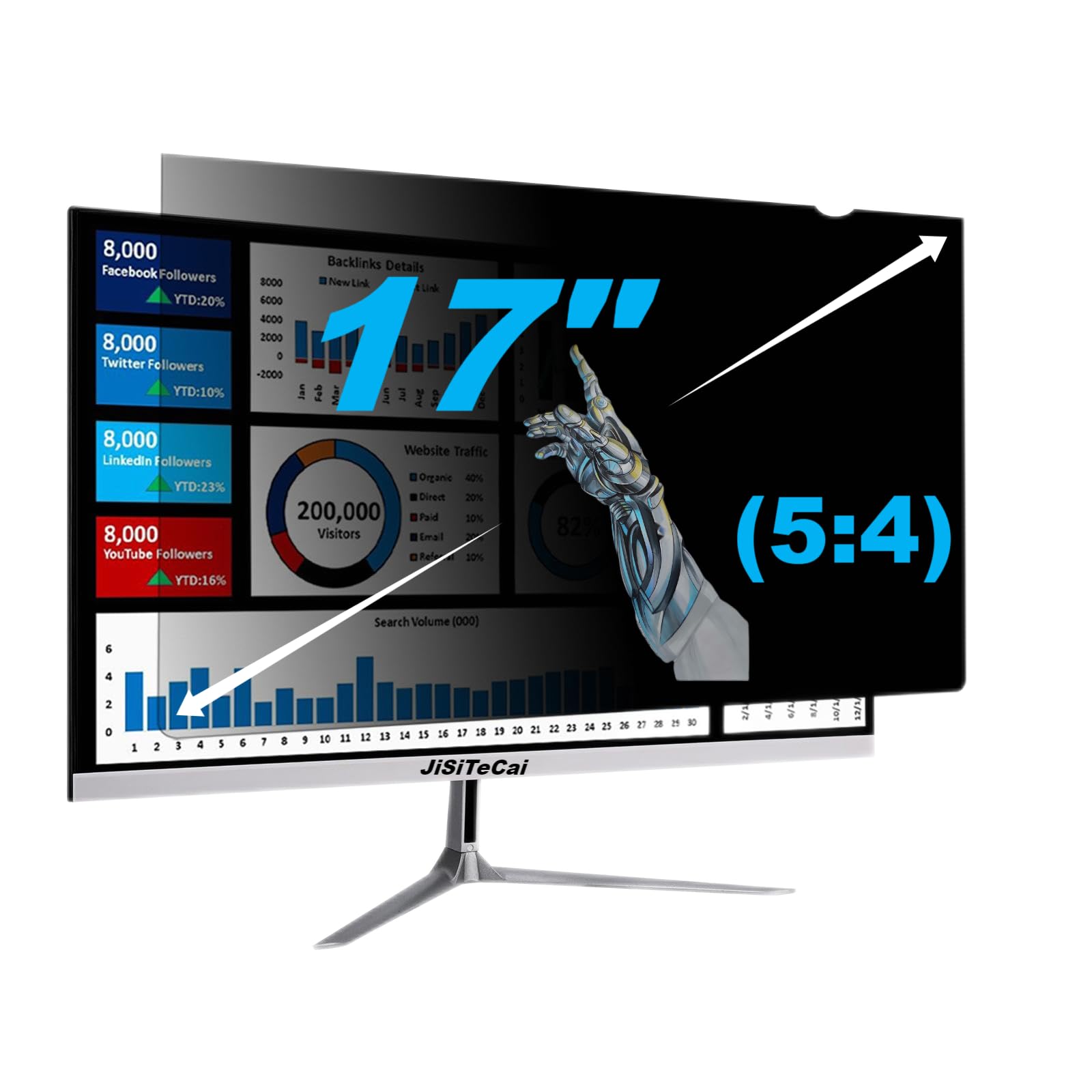 JiSiTeCai - 17 Inch - (5:4) Aspect Ratio Privacy Screen Filter for ...