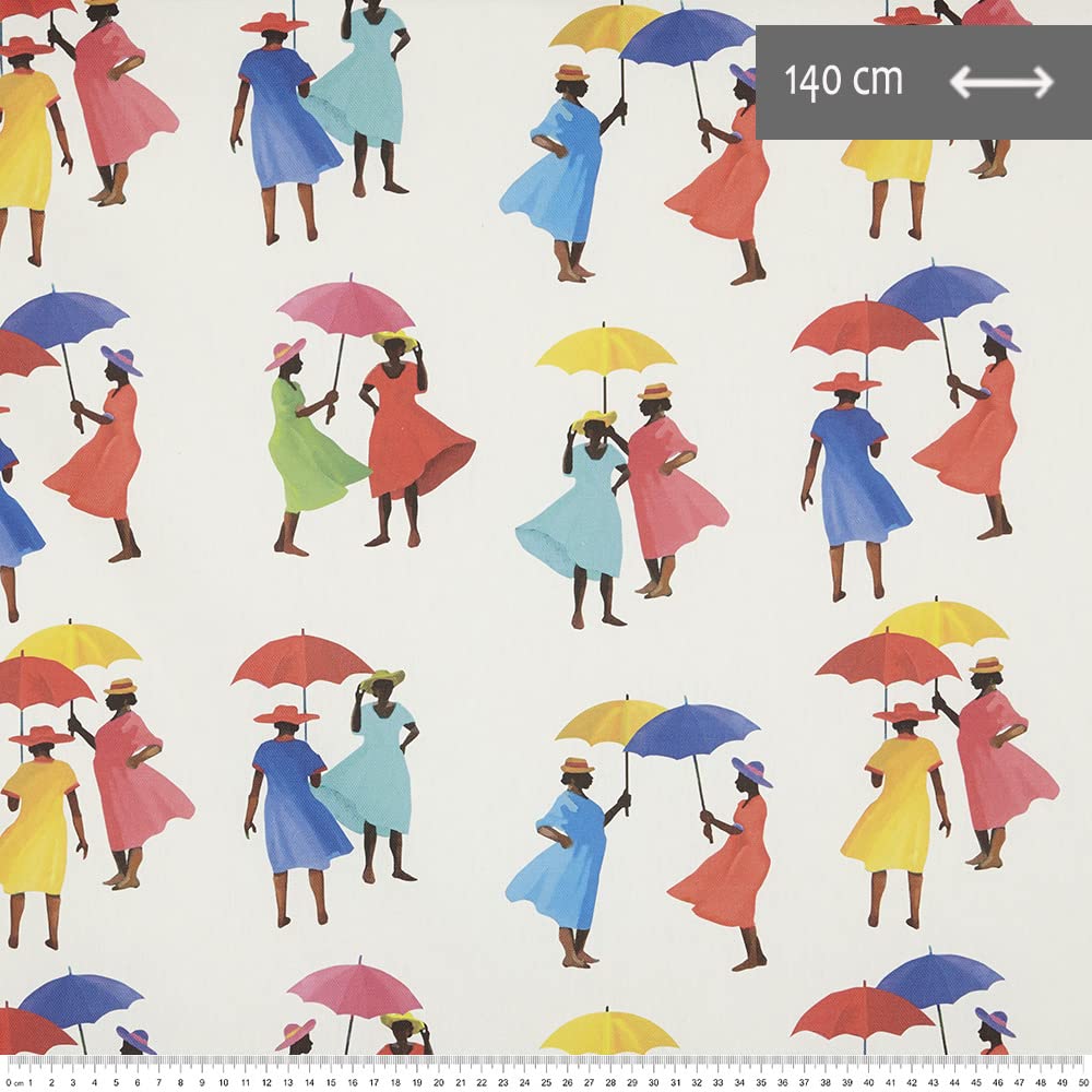 Kt KILOtela - Digital Printed Canvas Fabric, Upholstery, Cushions, Curtains, Half Panama Cotton, 100 cm Length x 140 cm Width - Image 3