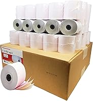 Vista 14 de (100 rollos) 2 1/4 x 50 Rollos de papel térmico para recibo de 55 GSM, papel alemán de calidad premium, se adapta a todos los terminales de tarjetas