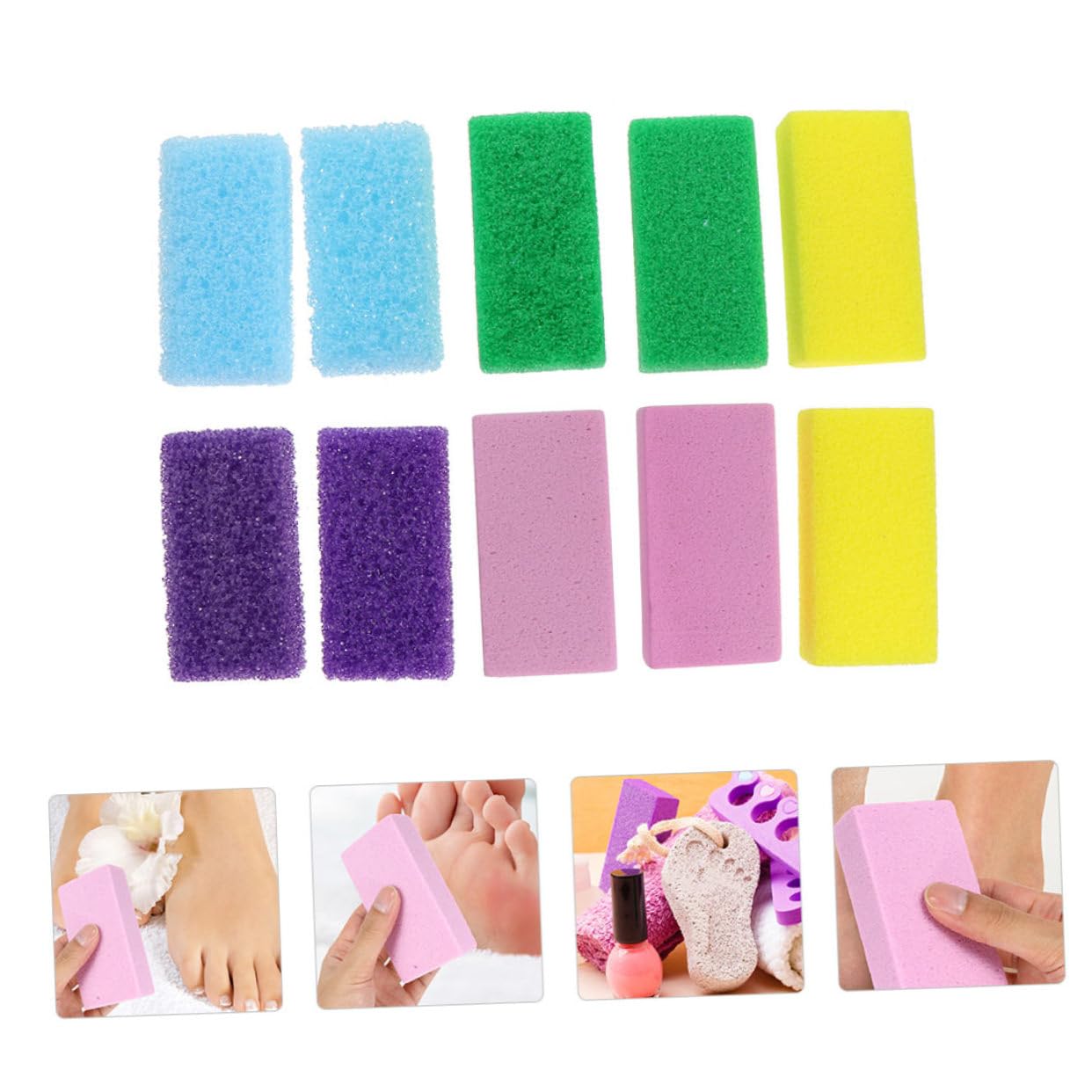 FRCOLOR 30pezzi Rimuovi Calli Pu Pietre Esfolianti Per Piedi Pratico e Riutilizzabile Strumenti Per Del Piede Casa