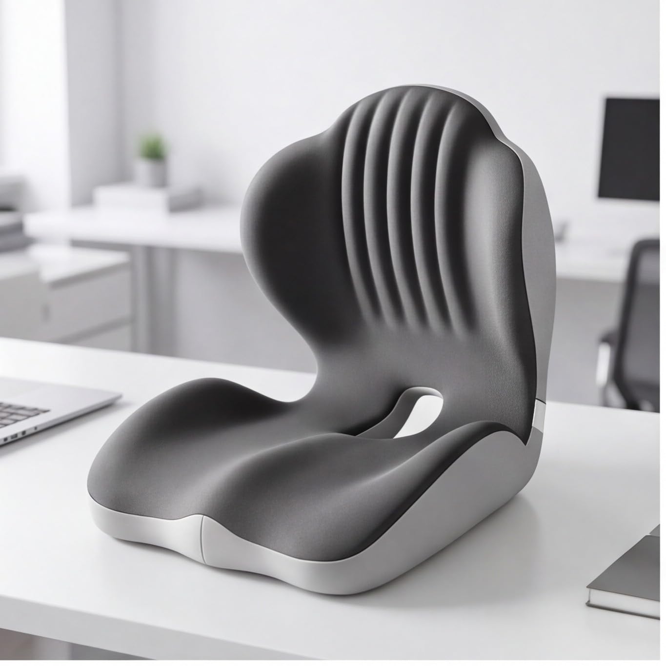 Cuscino ergonomico in memory foam con supporto posteriore