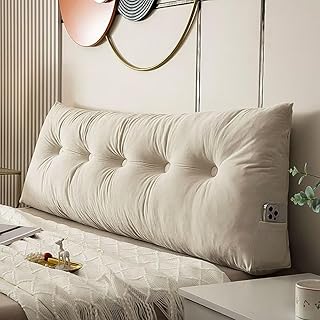 Triangular Wedge Headboard Pillows Twin XL Dorm Headboard Long Backrest Positioning Support Reading Bolster