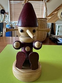 Amazon.co.jp: 3点 木製 ピノキオ ピエロ ピノキオ オブジェ