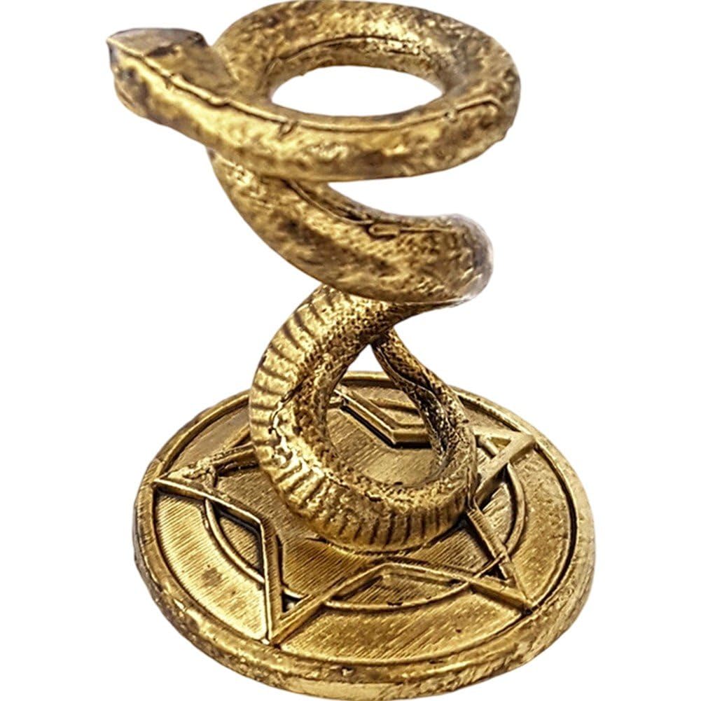Fituenly Snake Shaped Crystal Ball Stand Metal Holder for Stone Sphere Display, Globe Sphere Holder for Home Office Desktop Decoration