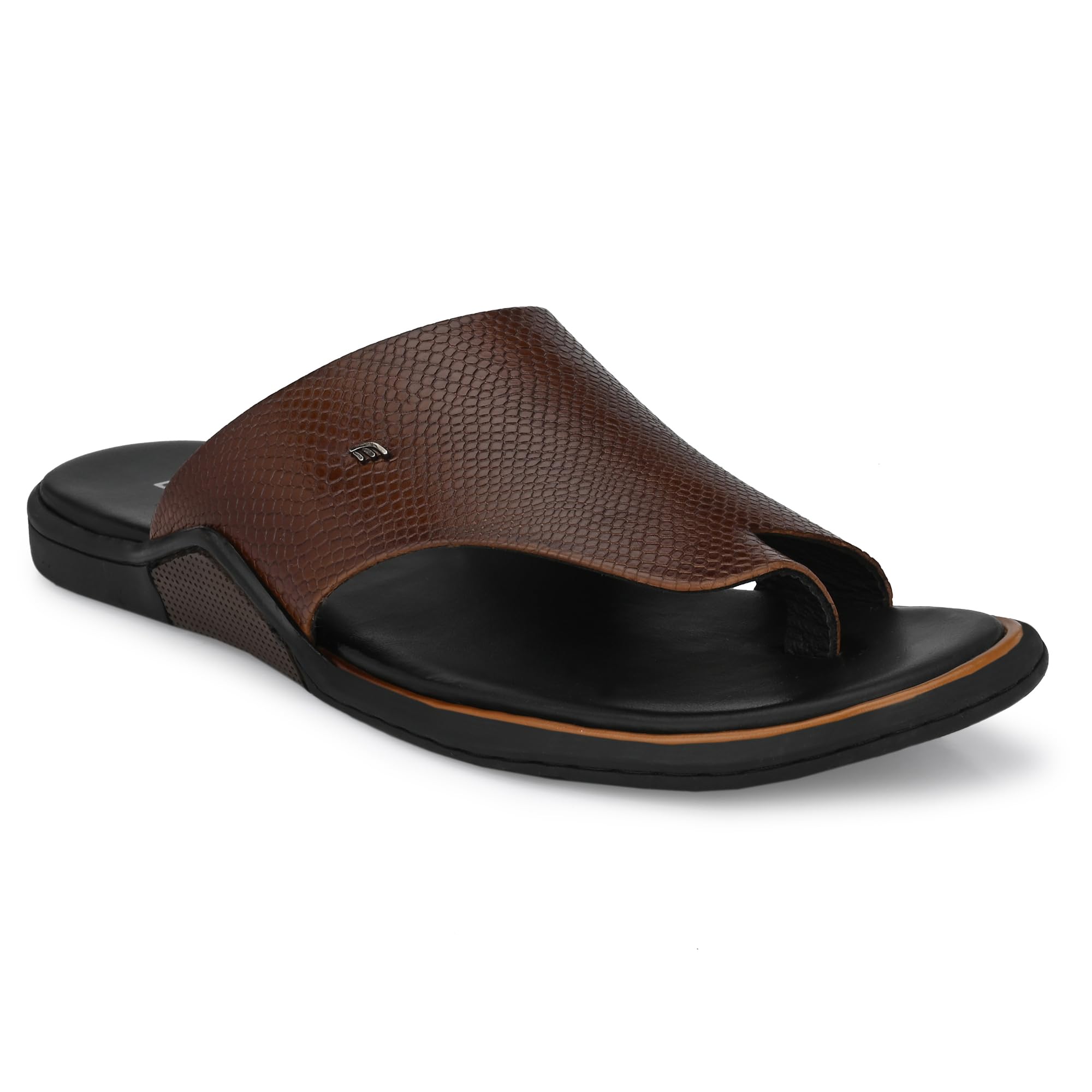 egoss Slippers & Sandals Premium Genuine Leather Slipper Sandals for Men (Brown-11)-C-7009-AA (B0CDC6KFRL) Amazon Price History, Amazon Price Tracker