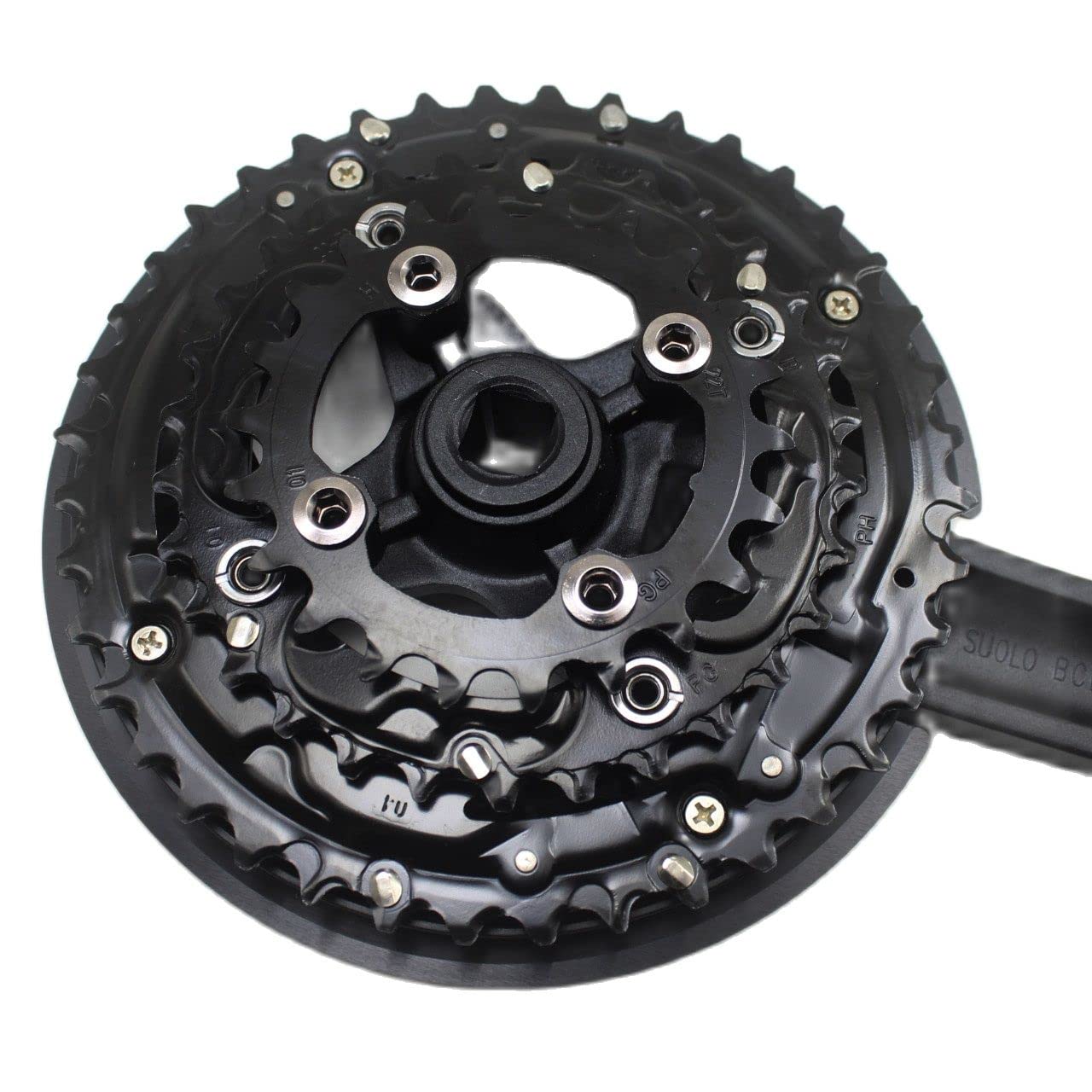 Guarnitura MTB 8 9 10 Speed Bike CrankSet 96/6 4bcd. Set a manovella di Foro Quadrato 17 0mm 22/30 / 40t Accessori Bik in Lega Alluminio a Corona MTB