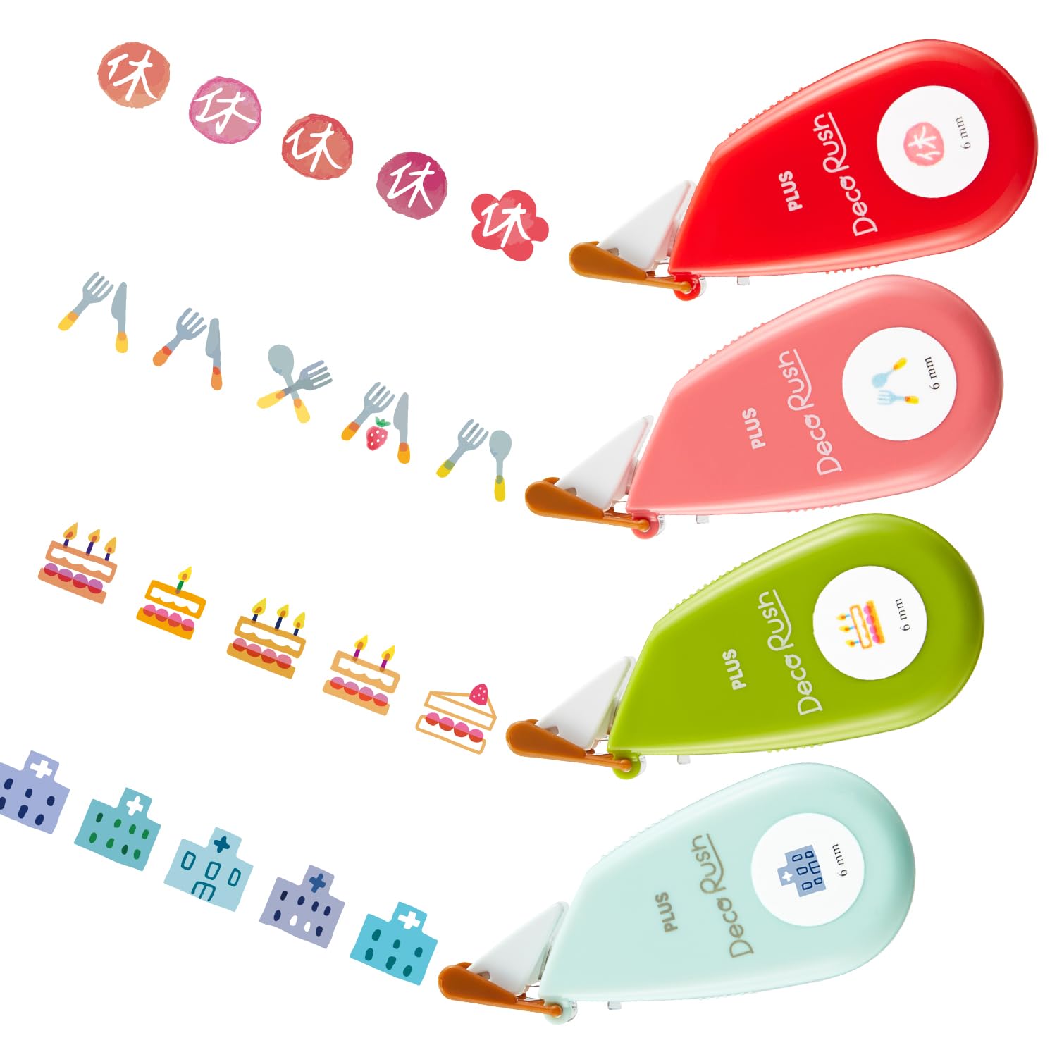 Plus Decorash Multicolored 6mm Schedule Set DC-060 51-876/51-877/51-879/51-880