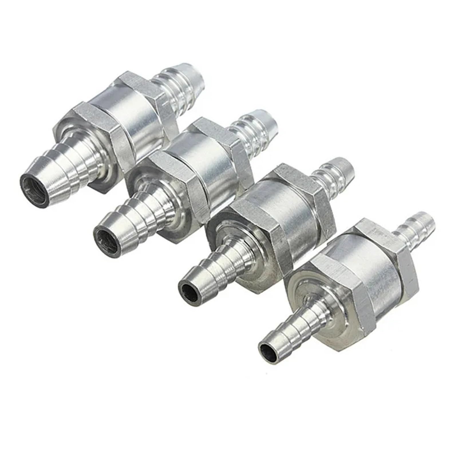 IDGTTLDF 1PC One Way 14mm Aluminium Alloy Fuel Non Check Valve One Way Fit Carburettor