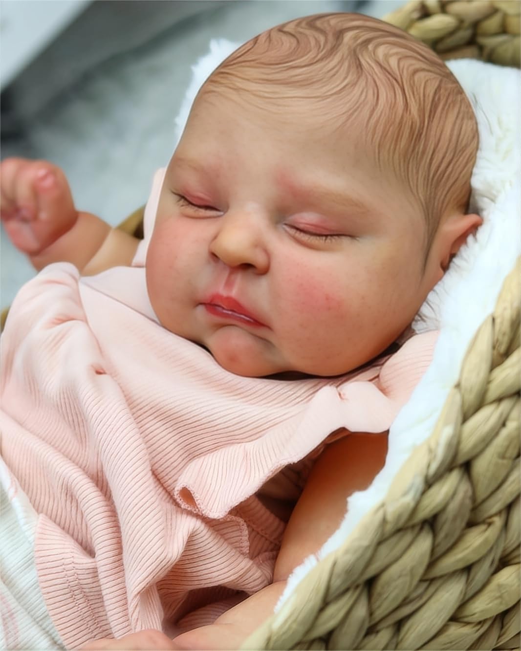 Zero pam Reborn Puppe Mädchen 50cm Reborn Baby Vollsilikon Lebensechte Babypuppe Wie Echtes Newborn Baby Puppe Realistische Puppen Mit Augen Geschlossen