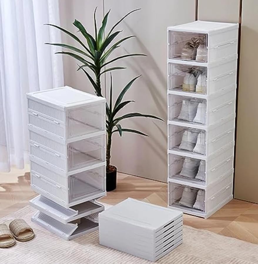 Scarpiera Salvaspazio 6 Scomparti Trasparente - Organizer Regolabile Per Armadio E Cabina - Foto 12