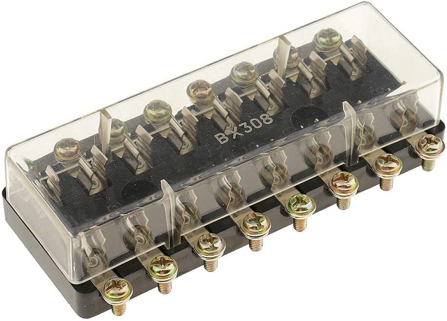 Amazon.co.jp: ヒューズボックス ガラス管ヒューズ ホルダー 4/6/8-WAY