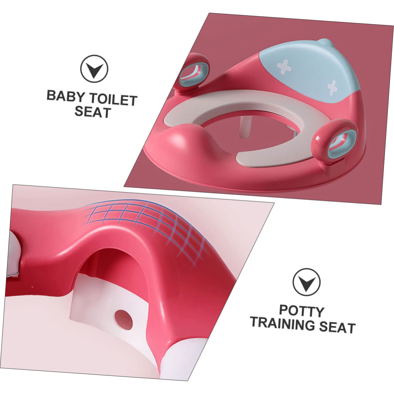 Asiento de Entrenamiento Antideslizante para Inodoro Reductor Wc para Manijas Adaptador de Baño y Cómodo para Entrenamiento de Orinal para Aprendizaje