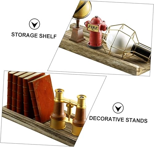 Miniatura 9 de HOOTNEE Marco de pared de partición de una palabra, decoración de madera, estante de pared de madera, decoración de artículos para el hogar, estante