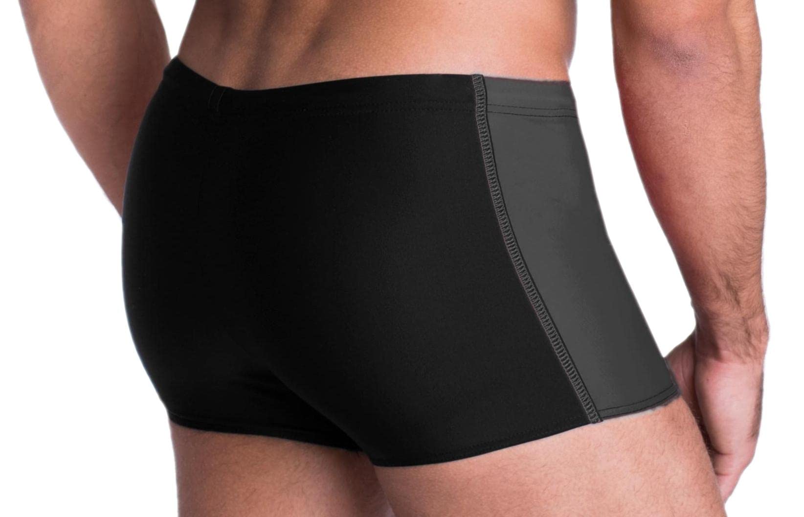 Aquarti Maillot de Bain pour Homme Boxer de Piscine avec Poche Zippe Grande Taille