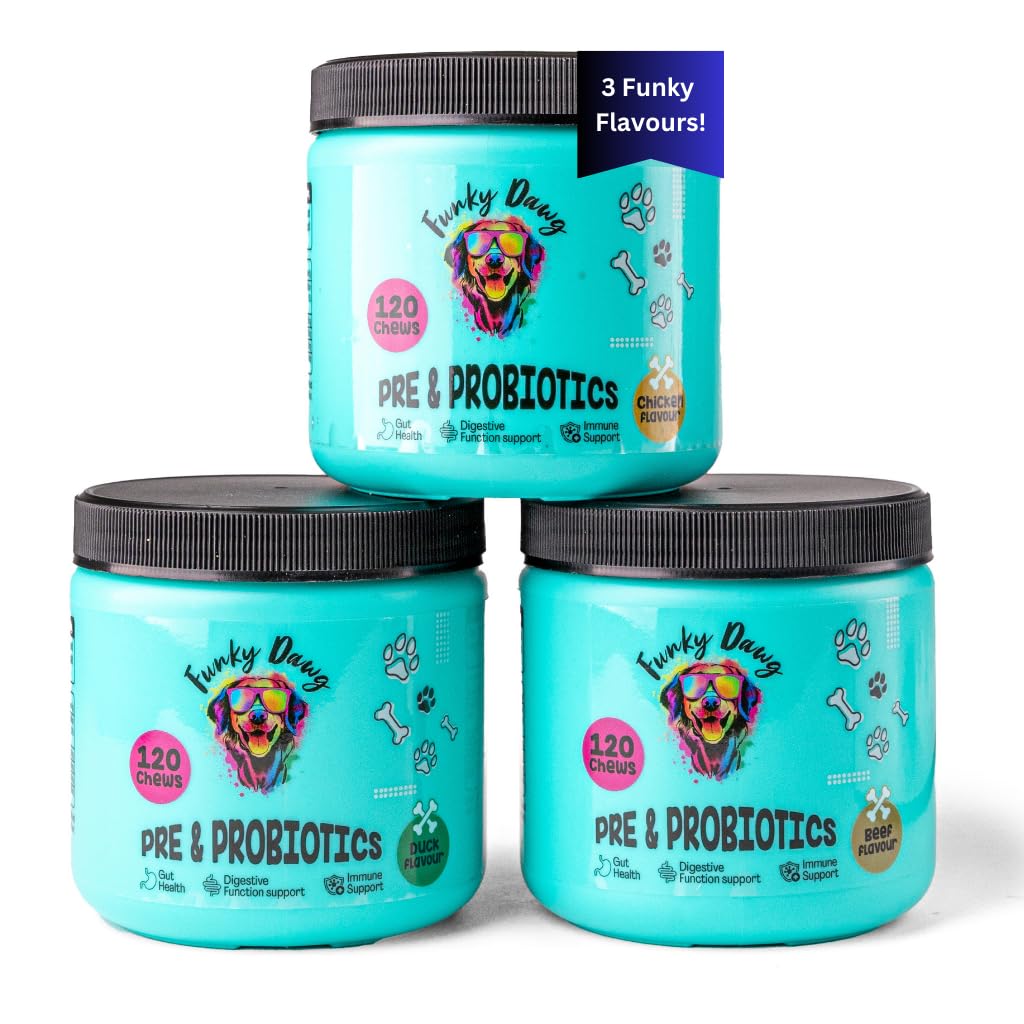 Funky Dawg Premium dog probiotic supplement chews