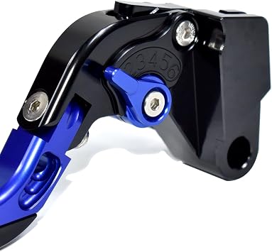 Retractable Foldable Brake Lever Clutch Lever for Yamaha R9 YZF-R9 2025, CNC Aluminum Alloy Made (Blue)
