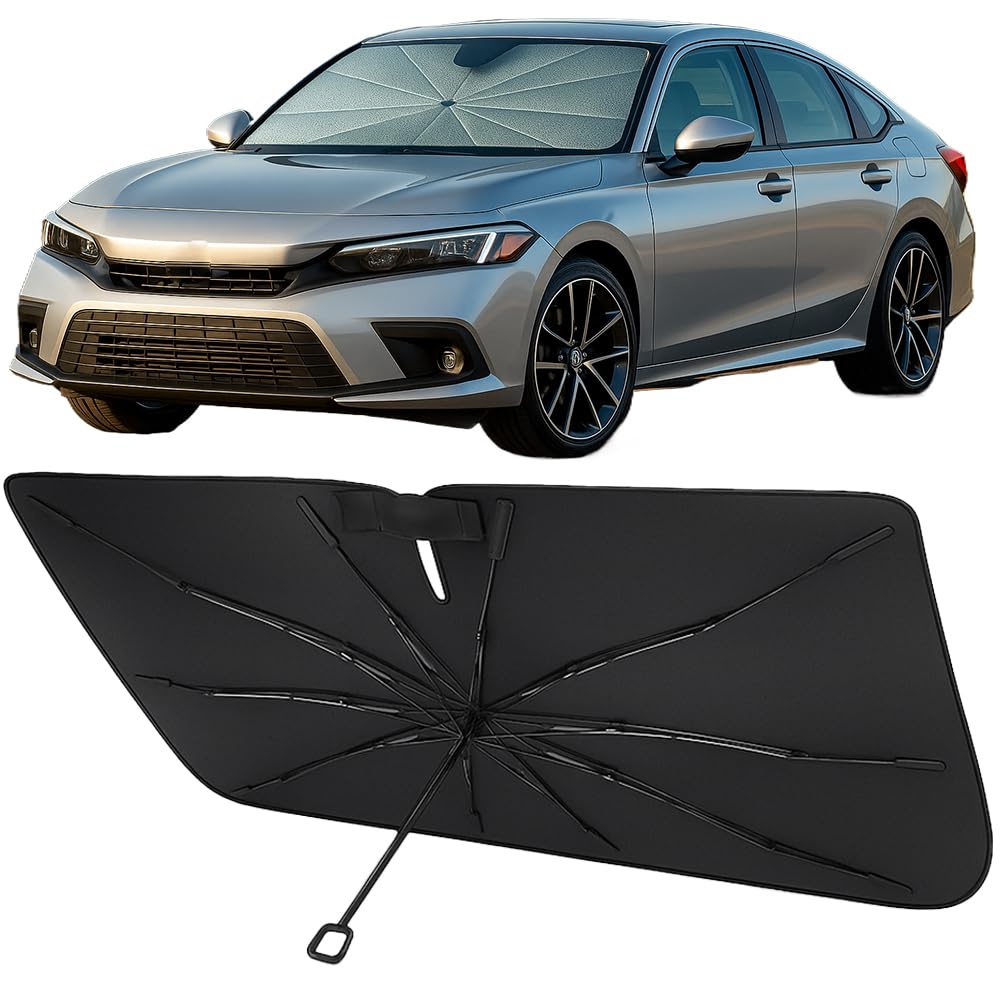 Proadsy Custom Fit Windshield Sun Shade Umbrella for 2022-2026 Honda Civic